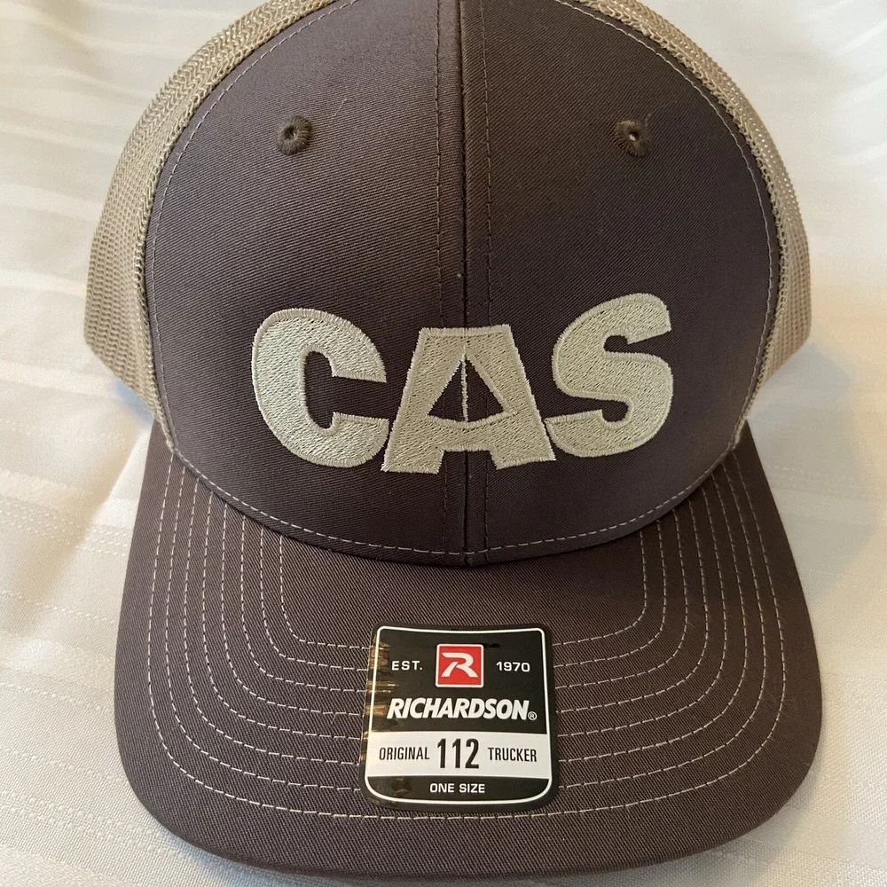 NEW CAS Trucker Hat One‎ Size Snap Back Mesh Brown